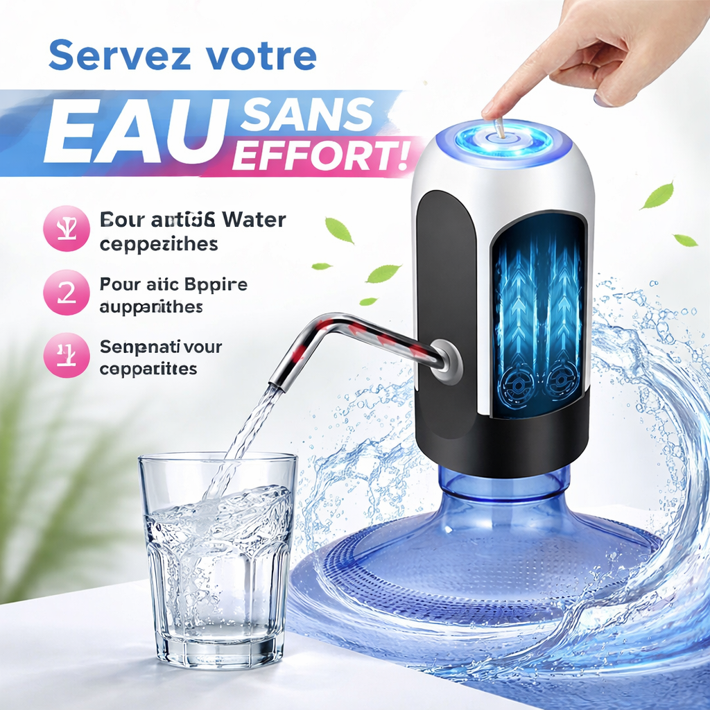 Distributeur d'eau automatique Rechargeable