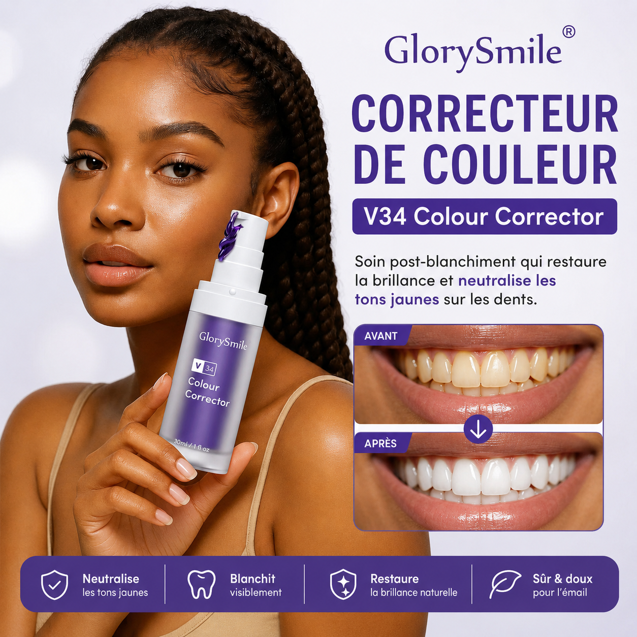 Dentifrice Blanchissant  ( Glory smille)