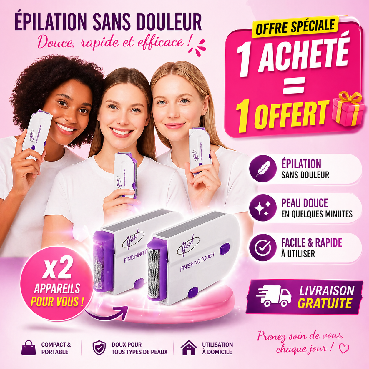 Epilateur électrique Finishing Touch